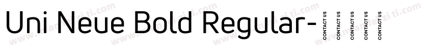 Uni Neue Bold Regular字体转换